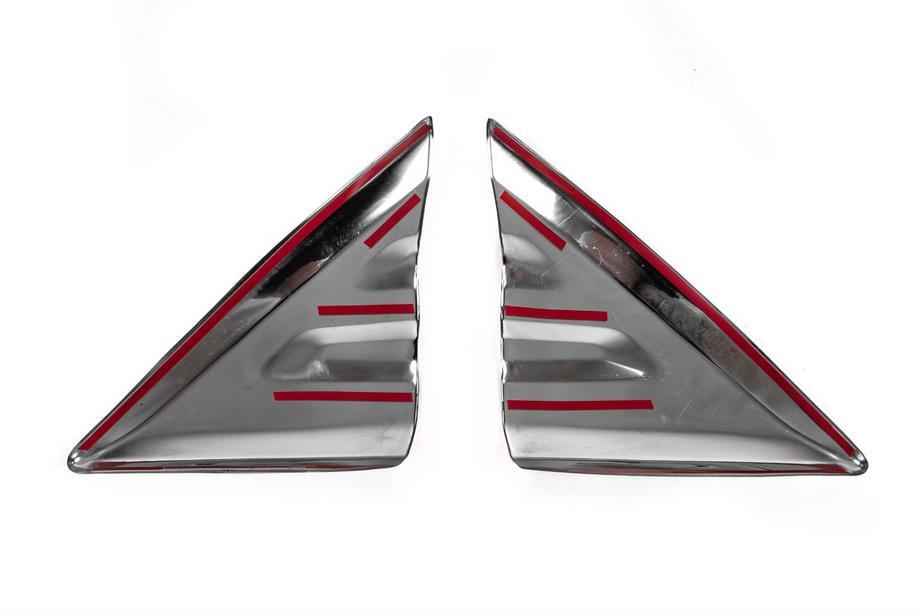 Ford Transit 2014- Mirror Covers Carmos (2 pcs, Stainless Steel) Photo 5