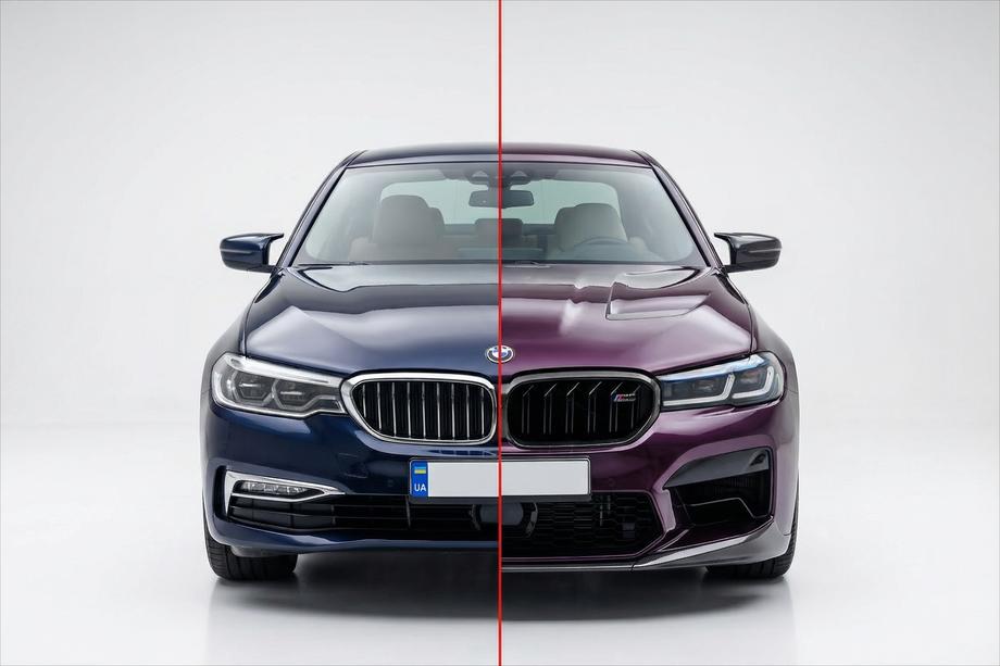 BMW 5 Series G30/G31 2017–2023 Facelift kit with hood and fenders (for M5 Competition 2021) Photo 1