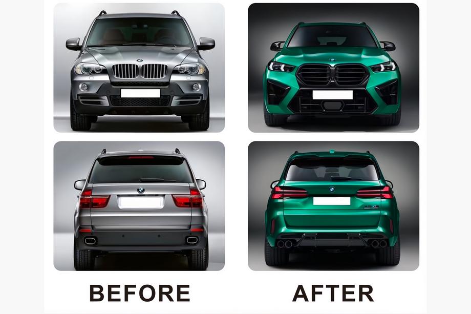 BMW X5 E70 2007-2013 Facelift Kit to X5M F95 2024 Photo 2