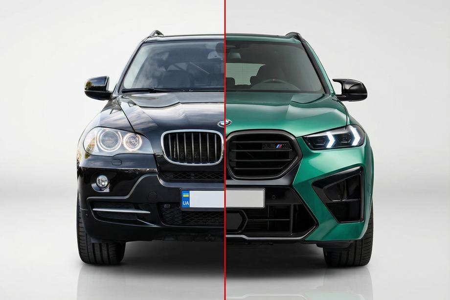 BMW X5 E70 2007-2013 Facelift Kit to X5M F95 2024 Image