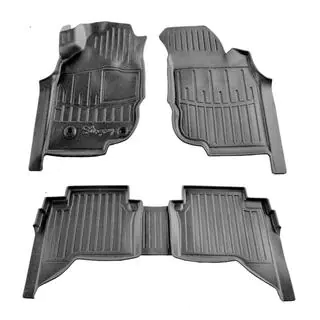 Rubber Floor Mats Stingray 3D (Crew Cab, 5 pcs) Toyota Hilux 2006-2015