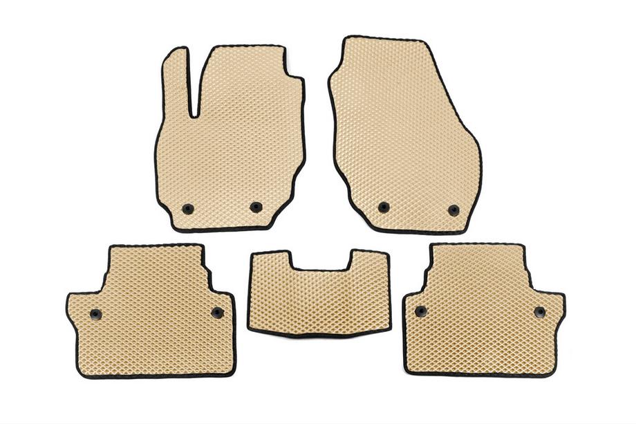 Volvo XC70 2007-2013 EVA Floor Mats (Beige) Image