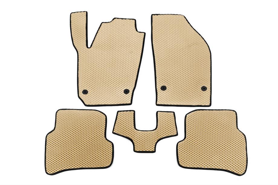 Skoda Fabia 2014-2021 EVA Floor Mats (Beige) Image