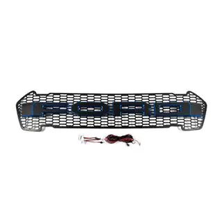 Front Grille (2015-2018, Blue, LED) photo 1