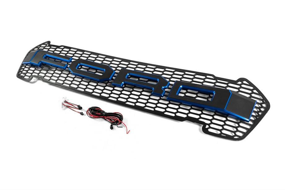 Ford Ranger 2011–2022 Front Grille (2015-2018, Blue, LED) Photo 2