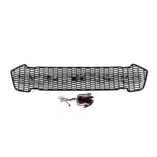 Front Grille (2015-2018, Black, LED) photo 4