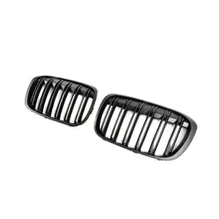 Kidney Grilles M-Look (2015-2019, Matte Black) BMW X1 F48 2015-2022 photo 3
