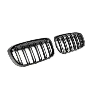 Kidney Grilles M-Look (2015-2019, Matte Black) BMW X1 F48 2015-2022 photo 4