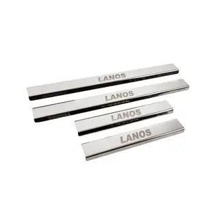 Door Sill Protectors Carmos V3 (4 pcs, Stainless Steel) Daewoo Lanos 1998-2017 photo 3