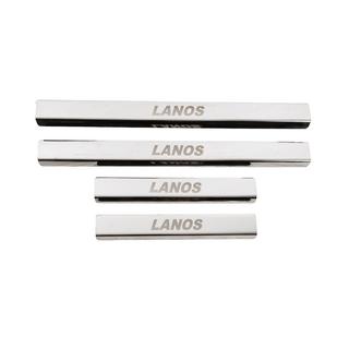 Door sill trims for rocker panel (Carmos V3, stainless steel) photo 1