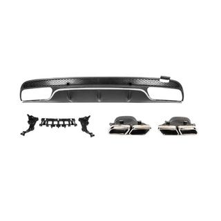 Rear diffuser with exhaust tips (C63 design 2014-2018) photo 2