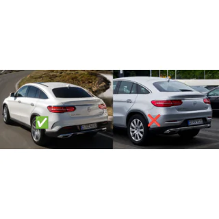Rear diffuser with tips Black (GLE63 design) photo 2