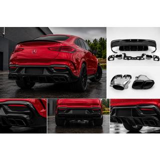 Rear diffuser with tips Black (GLE63 design) photo 1