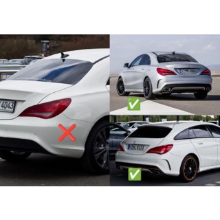 Rear Diffuser Black (CLA45 Design with Tips) photo 2