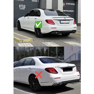 Rear Diffuser with Tips E63-Design Black (for AMG/AMG-Line 2016-2020) photo 2