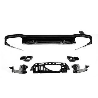 Rear Diffuser with Tips E63-Design Black (for AMG/AMG-Line 2016-2020) photo 3