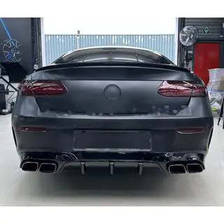 Rear Diffuser Black with Black Tips (AMG63 Design)