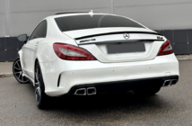 Mercedes CLS C218 2011-2018 Rear diffuser with exhaust tips Black (2015-2018, CLS63 design) photo 1