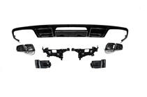 Mercedes CLS C218 2011-2018 Rear diffuser with exhaust tips Black (2015-2018, CLS63 design) photo 2