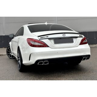 Rear diffuser with exhaust tips Black (2015-2018, CLS63 design) photo 1