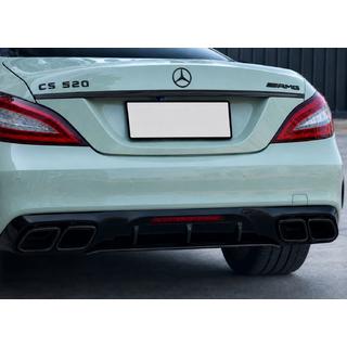 Rear diffuser with exhaust tips Black (2015-2018, GT63 Design) photo 3