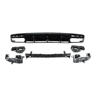 Rear Diffuser with Tips Black (2018-2020) photo 4