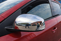 Renault Fluence 2009-2016 Mirror Covers (2 pcs, Stainless Steel) Carmos - Turkish Stainless Steel photo 1