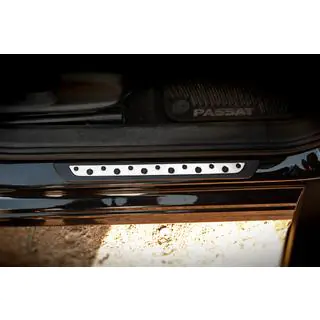 Door sill protectors (Dotline, 4 pcs, stainless steel) Volkswagen Passat B7 2012-2015 photo 2