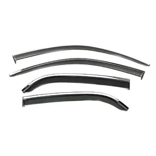 Window Deflectors with Chrome Trim Niken Luxury (4 pcs) photo 1