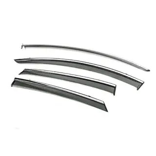Window Deflectors with Chrome Trim Niken Luxury (SD, 4 pcs) photo 2
