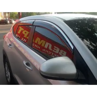 Window Deflectors with Chrome Trim Niken Luxury (4 pcs)
