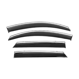 Window Deflectors with Chrome Trim Niken Luxury (4 pcs) photo 2