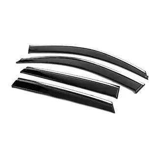 Window Deflectors with Chrome Trim Niken Luxury (4 pcs) photo 2