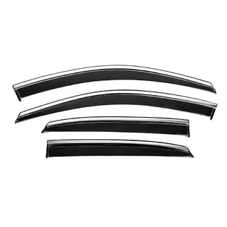 Window Deflectors with Chrome Trim Niken Luxury (4 pcs)