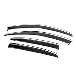 Window Deflectors with Chrome Trim Niken Luxury (4 pcs) photo 2