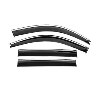 Window Deflectors with Chrome Trim Niken Luxury (4 pcs)