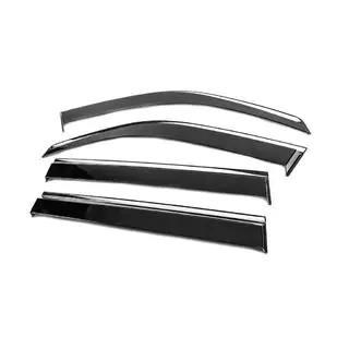 Window Deflectors with Chrome Trim Niken Luxury (4 pcs) photo 2