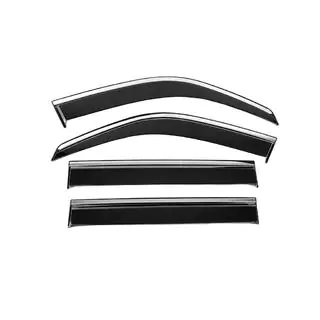 Window Deflectors with Chrome Trim Niken Luxury (4 pcs) photo 1