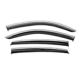 Window Deflectors with Chrome Trim Niken Luxury (4 pcs) photo 1