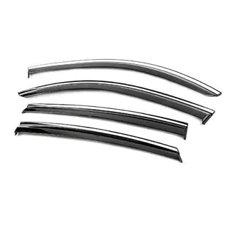 Window Deflectors with Chrome Trim Niken Luxury (4 pcs) photo 2