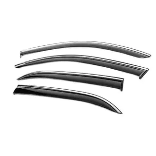 Window Deflectors with Chrome Trim Niken Luxury (4 pcs) Mercedes GLE W167 2018- photo 2