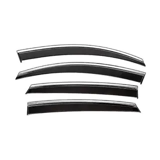 Window Deflectors with Chrome Trim Niken Luxury (4 pcs) photo 1