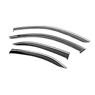 Window Deflectors with Chrome Trim Niken Luxury (SD, 4 pcs) photo 2