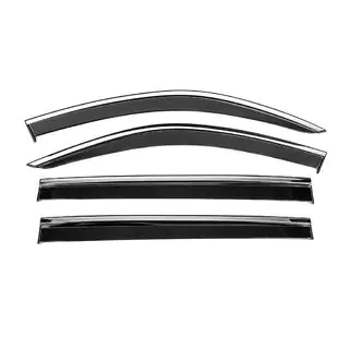 Window Deflectors with Chrome Trim Niken Luxury (4 pcs) photo 1