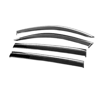 Window Deflectors with Chrome Trim Niken Luxury (4 pcs) photo 2