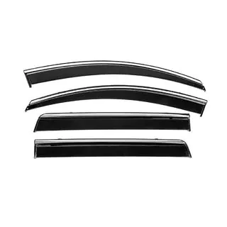 Window Deflectors with Chrome Trim Niken Luxury (4 pcs) Mitsubishi Pajero Sport 2015- photo 1