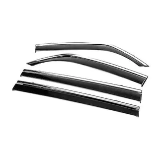 Window Deflectors with Chrome Trim Niken Luxury (4 pcs) photo 2