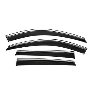 Window Deflectors with Chrome Trim Niken Luxury (4 pcs) photo 1