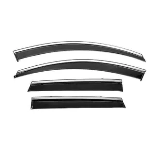 Window Deflectors with Chrome Trim Niken Luxury (4 pcs) photo 1