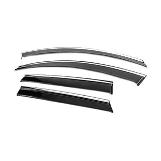 Window Deflectors with Chrome Trim Niken Luxury (4 pcs) photo 2